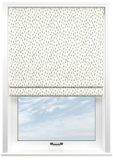 Rebecca, Raffs Blue - Twist&Fit Roman Blind